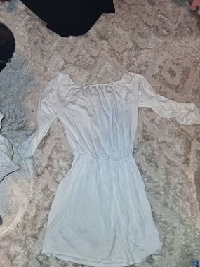 Casual Off-Shoulder White Women’s Dress